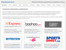 Tablet Screenshot of iparduotuves.lt
